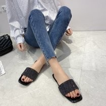 Comfortable square-toe sandals in European and American style