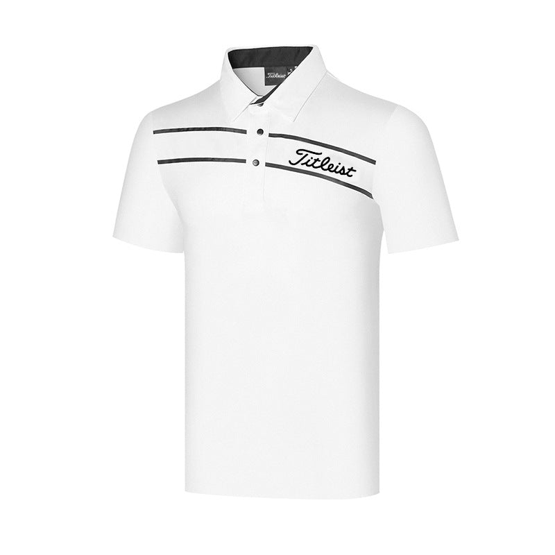 Golf clothing Men's short sleeve T-shirt Summer sports POLO shirt quick dry Breathable outdoor jersey top