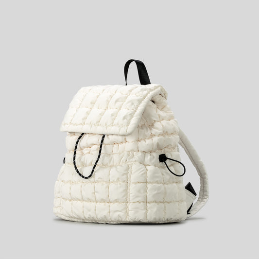 Stylish ruffled cloud backpack: spacious, perfect for winter travel and students