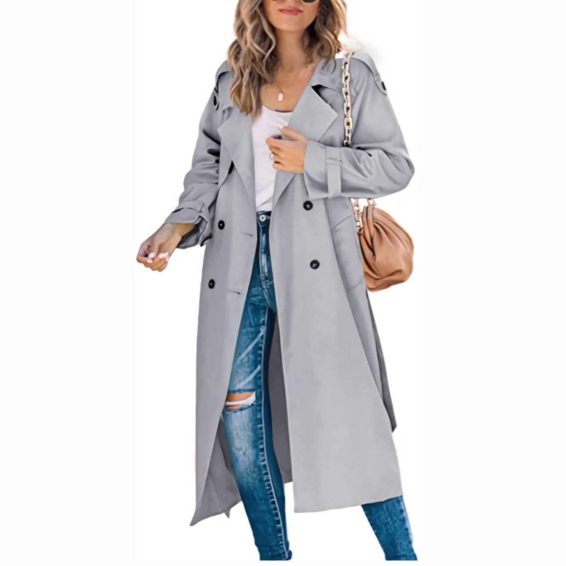 Women's winter and autumn windbreaker coat