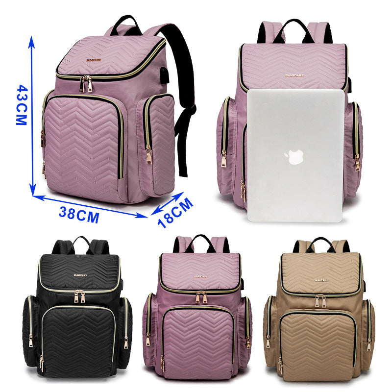 Large capacity mother and baby bag cross-border fashion women mother bag waterproof mother bag