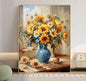 "Sunflower DIY digital oil painting kit, hand-painted color, new style handmade for adults."