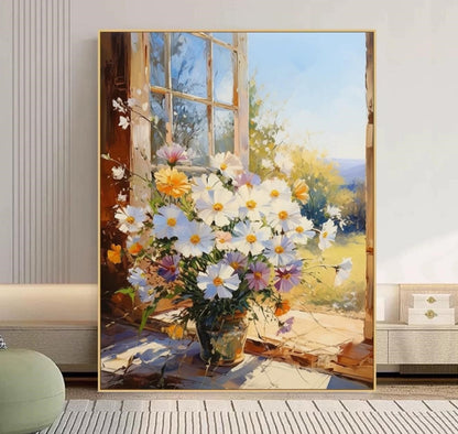 "Sunflower DIY digital oil painting kit, hand-painted color, new style handmade for adults."