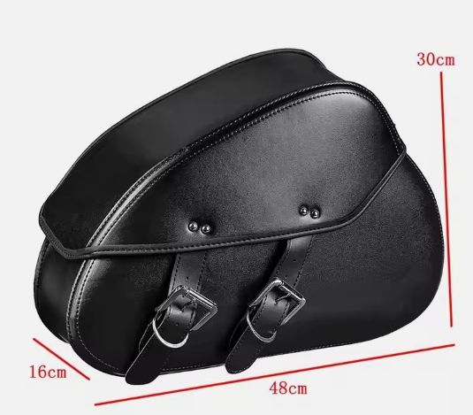 NEW Motorcycle PU Leather Saddlebag Side Saddle Bags Tool Bag