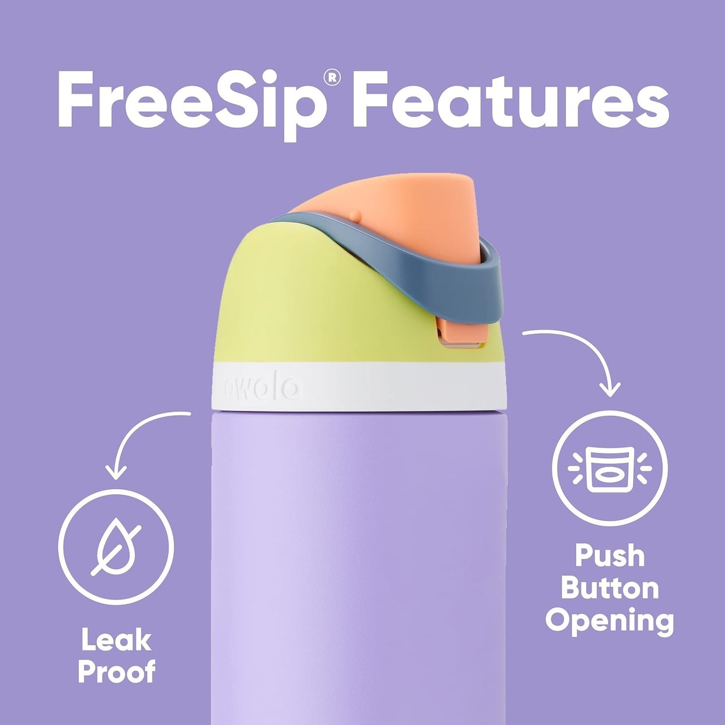 FreeSip Insulated Stainless Steel Water Bottle