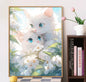 Visual Artwork "Cute Cat DIY digital painting kit, handmade artwork for adults, oil color hand-painted."