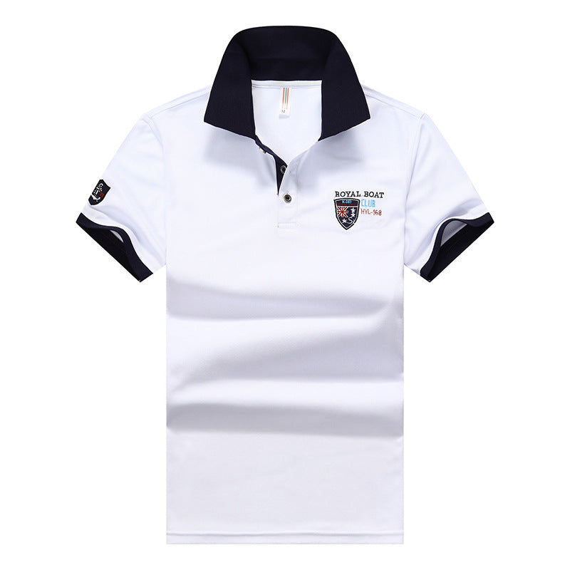 Men's casual half-sleeve lapel polo shirt for men