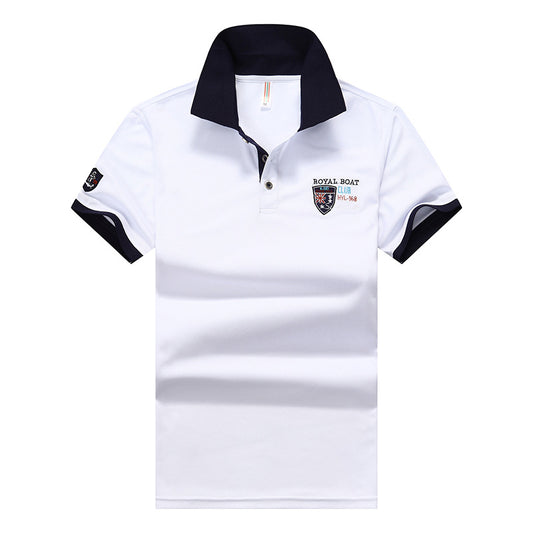 Men's casual half-sleeve lapel polo shirt for men