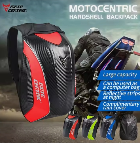 MOTOCENTRIC Waterproof Motorcycle Backpack Motorcycle Tail Bag