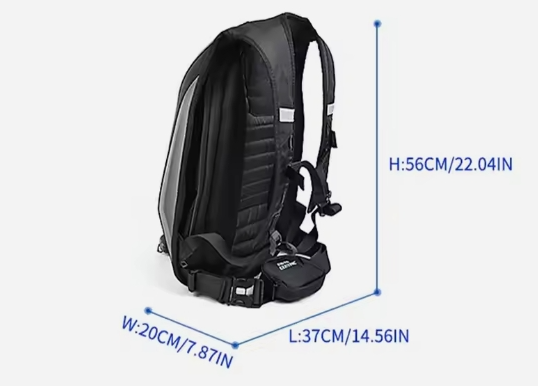 MOTOCENTRIC Waterproof Motorcycle Backpack Motorcycle Tail Bag