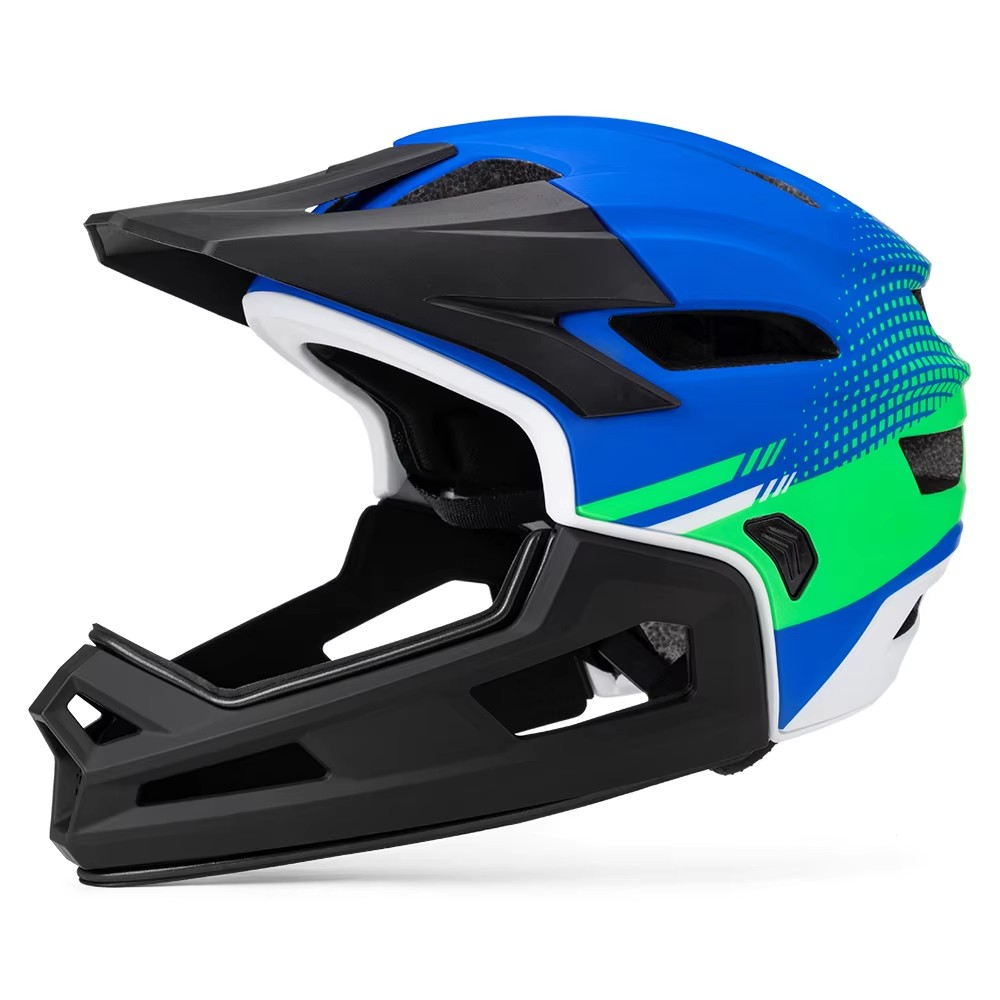 Downhill Cycle MTB Fullface Helmet Detachable Chin Pad Mountain Bike Full Face Helmet For Bike Bicycle Helmet Full Face