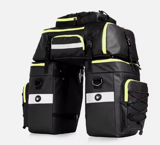 Rhinowalk 3 in 1 Motorbike Pannier Bag 65L Motorcycle Waterproof Side Tail Saddle Bag Hot Selling