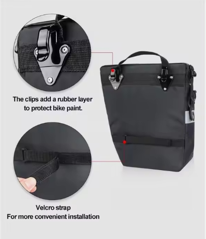 Rhinowalk 3 in 1 Motorbike Pannier Bag 65L Motorcycle Waterproof Side Tail Saddle Bag Hot Selling