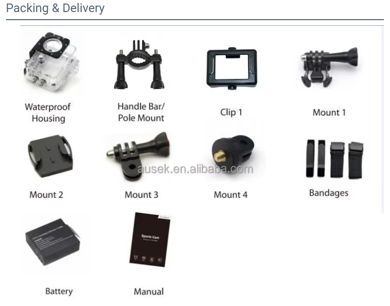 Best hd action camera 2024 with action camera accessories set