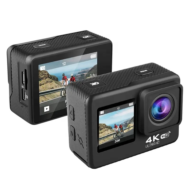 OEM 4K FHD Action Camera 2.0 Inch Screen Zoom Video Shooting 30m Waterproof Pro Sports Cam Digital Camcorder