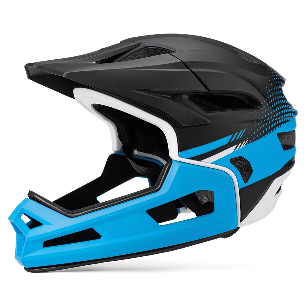 Downhill Cycle MTB Fullface Helmet Detachable Chin Pad Mountain Bike Full Face Helmet For Bike Bicycle Helmet Full Face